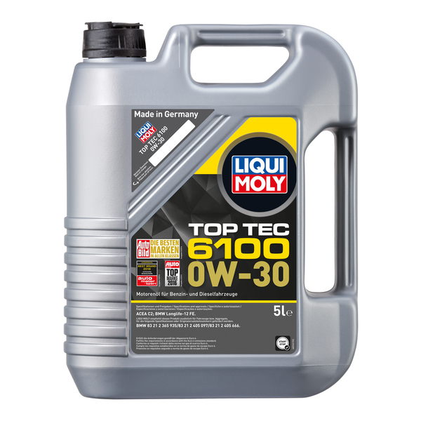 Top Tec 6100 0W-30 — энергосберегающее моторное масло для двигателей BMW